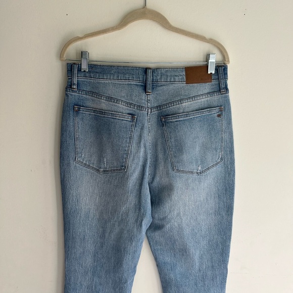 MADEWELL The High-Rise Slim Crop Boyjean: Knee-Rip Edition Size 29 - Picture 4 of 7
